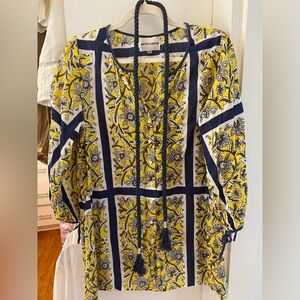 Antik batik dress/cover up - size xs, fits loose